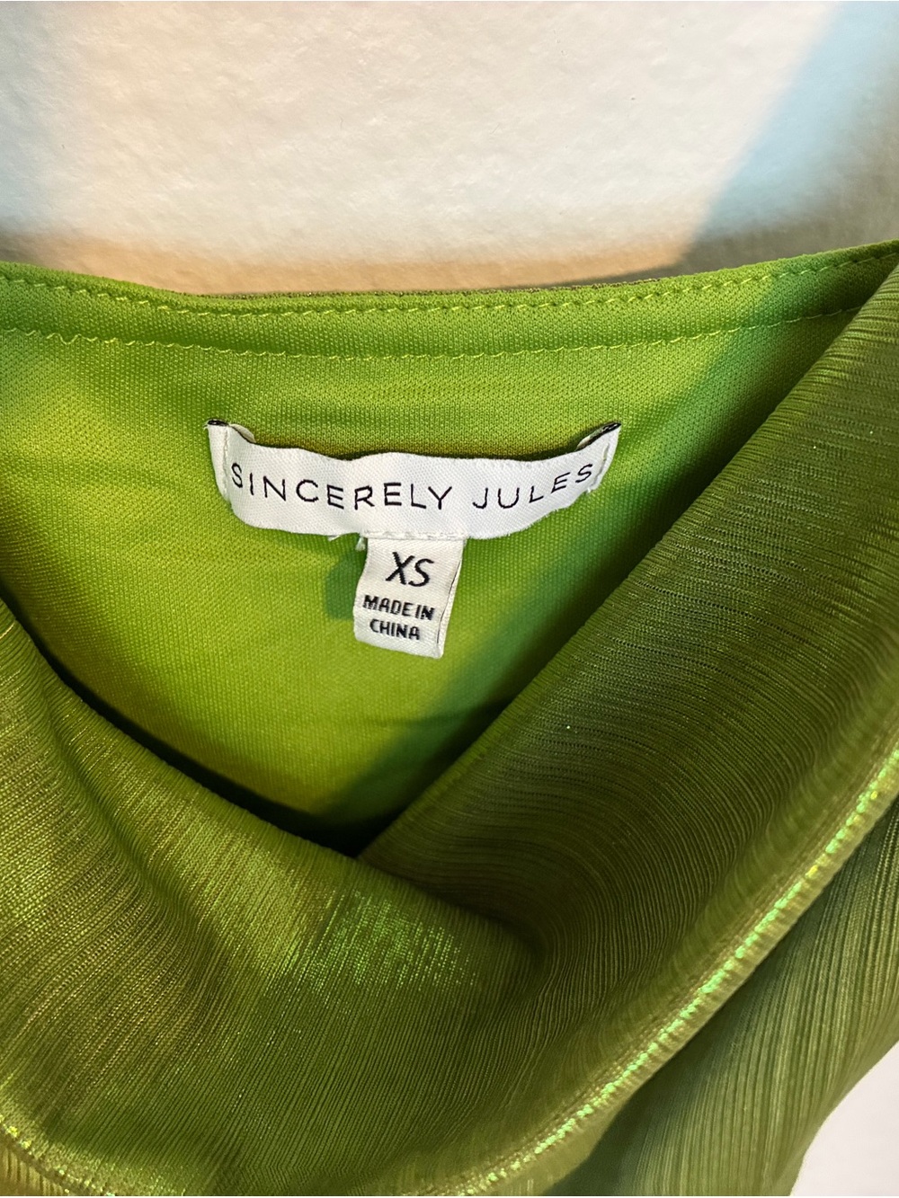 Sincerely Jules Lime Green Mini Dress